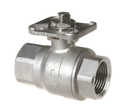 Шаровый кран, 2-ходовой, нерж. сталь, Dn8-50, Pn63 BSP