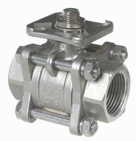 Шаровый кран, 2-ходовой, 3-х составной,нерж. сталь, Dn8-100, Pn63 BSP/ NPT/под приварку внахлест/под приварку встык