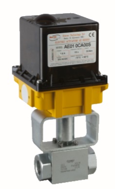 Шаровый кран, 2-ходовой, углерод. сталь, Dn8-50, Pn350-400 BSP/NPT/приварка встык/приварка внахлест с электроприводом