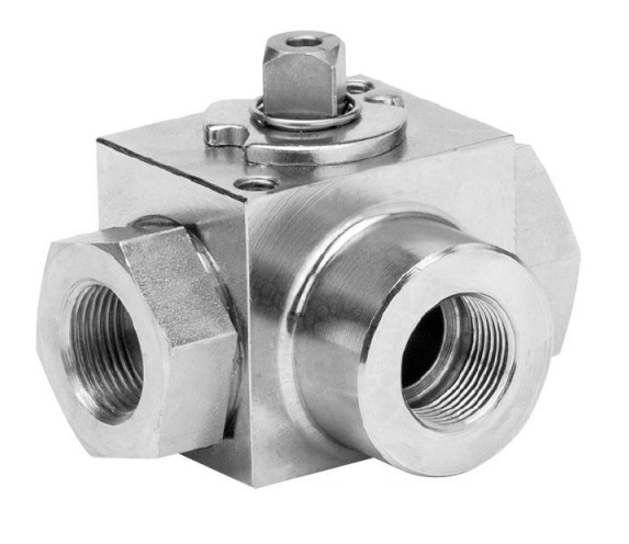 Шаровый кран, 3-ходовой, L-/Т-порт, углерод. сталь, Dn8-40, Pn350-400 BSP/NPT/под приварку встык/под приварку внахлест