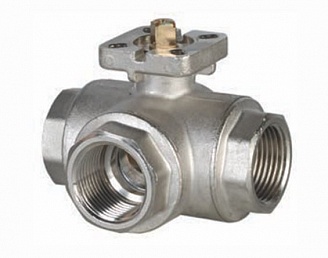Шаровый кран, 3-ходовой, L-/Т-порт, латунь, Dn8-50, Pn25-40