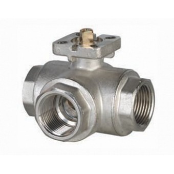 Шаровый кран, 3-ходовой, L-/Т-порт, латунь, Dn8-50, Pn25-40